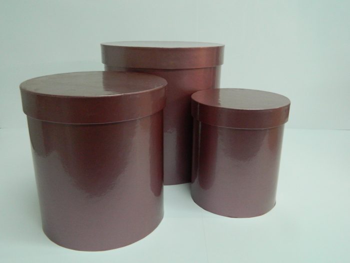 set poklon kutija za cveće - METALIK ROZE - Slika 2