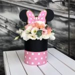 kartonske poklon kutije za cveće - MINI roze - Slika 3