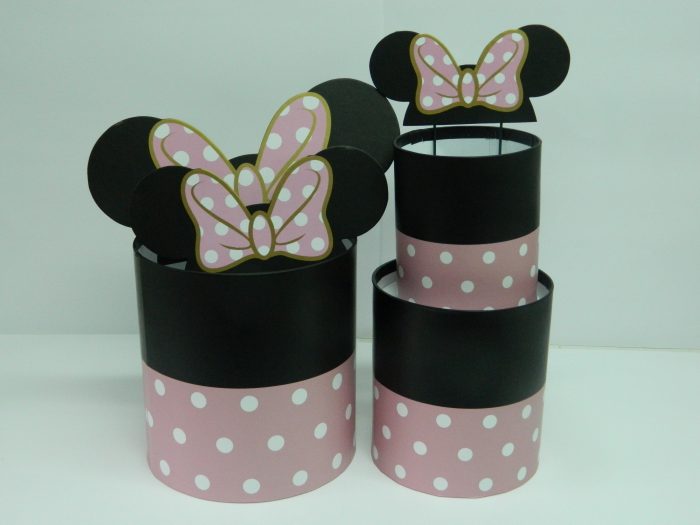 kartonske poklon kutije za cveće - MINI roze - Slika 2